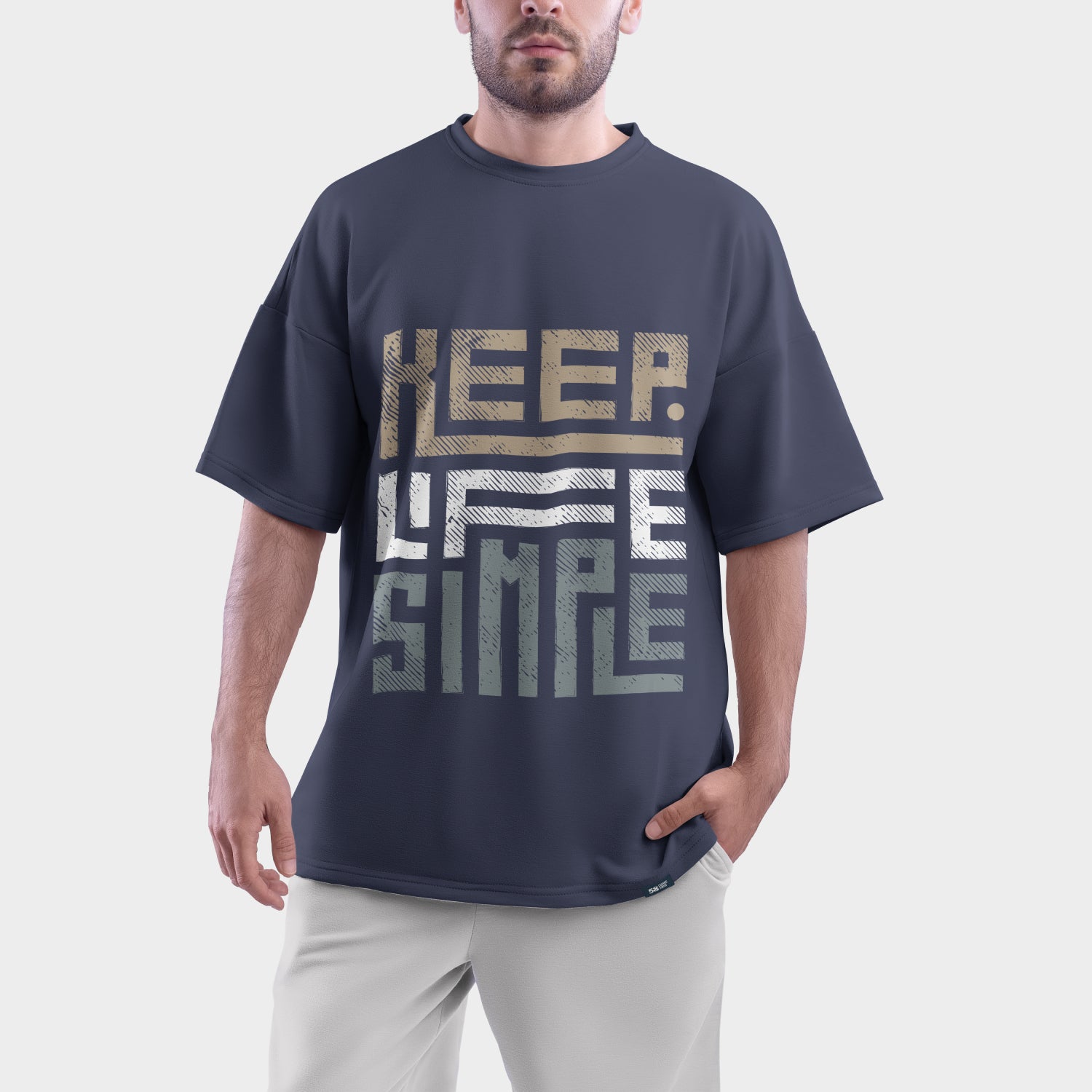 Keep Life Simple Tee | Men's Heavyweight Oversized T-Shirt