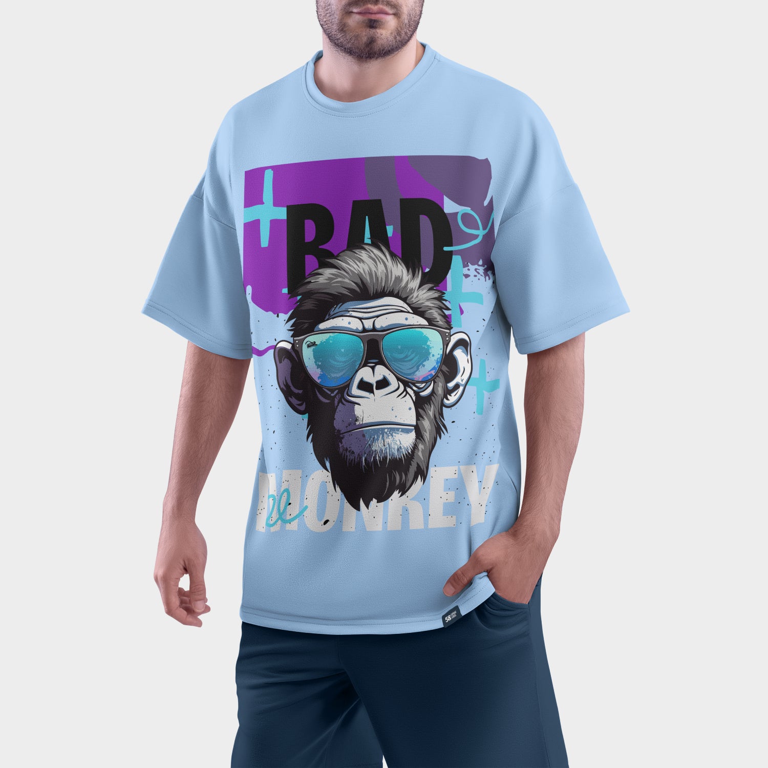 Bad Monkey Heavyweight Tee | Men's Oversized Graphic T-Shirt