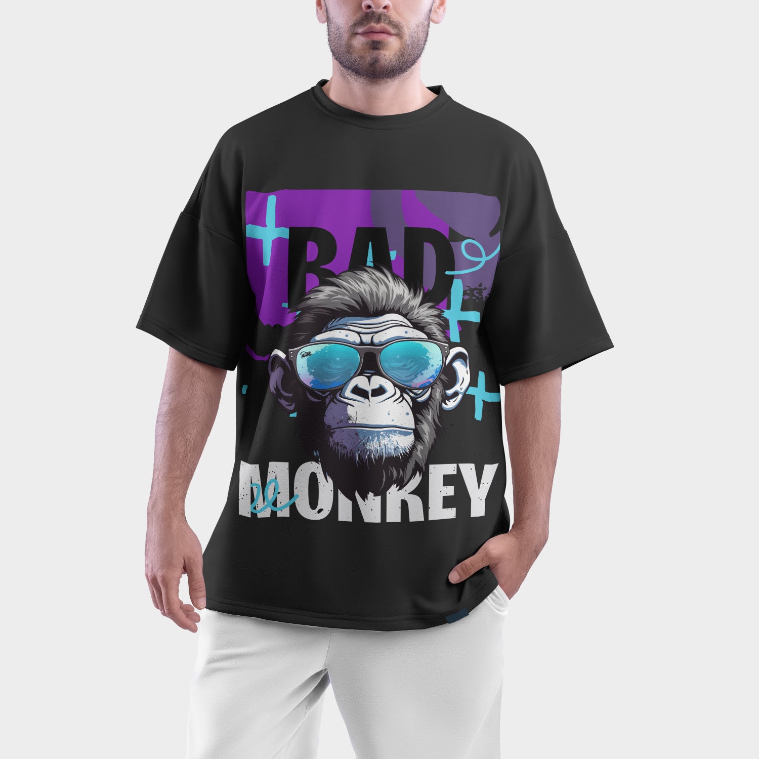 Bad Monkey Heavyweight Tee | Men's Oversized Graphic T-Shirt