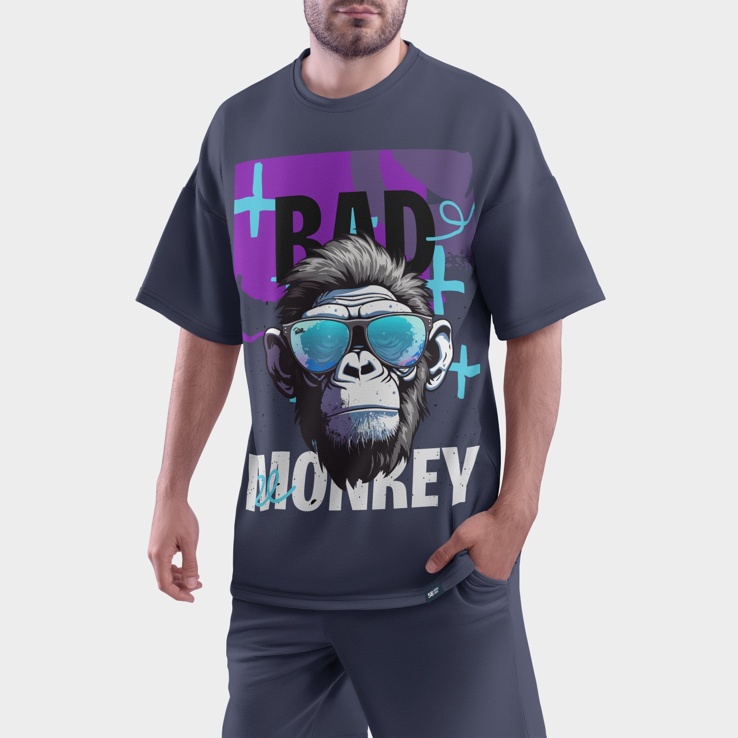 Bad Monkey Heavyweight Tee | Men's Oversized Graphic T-Shirt