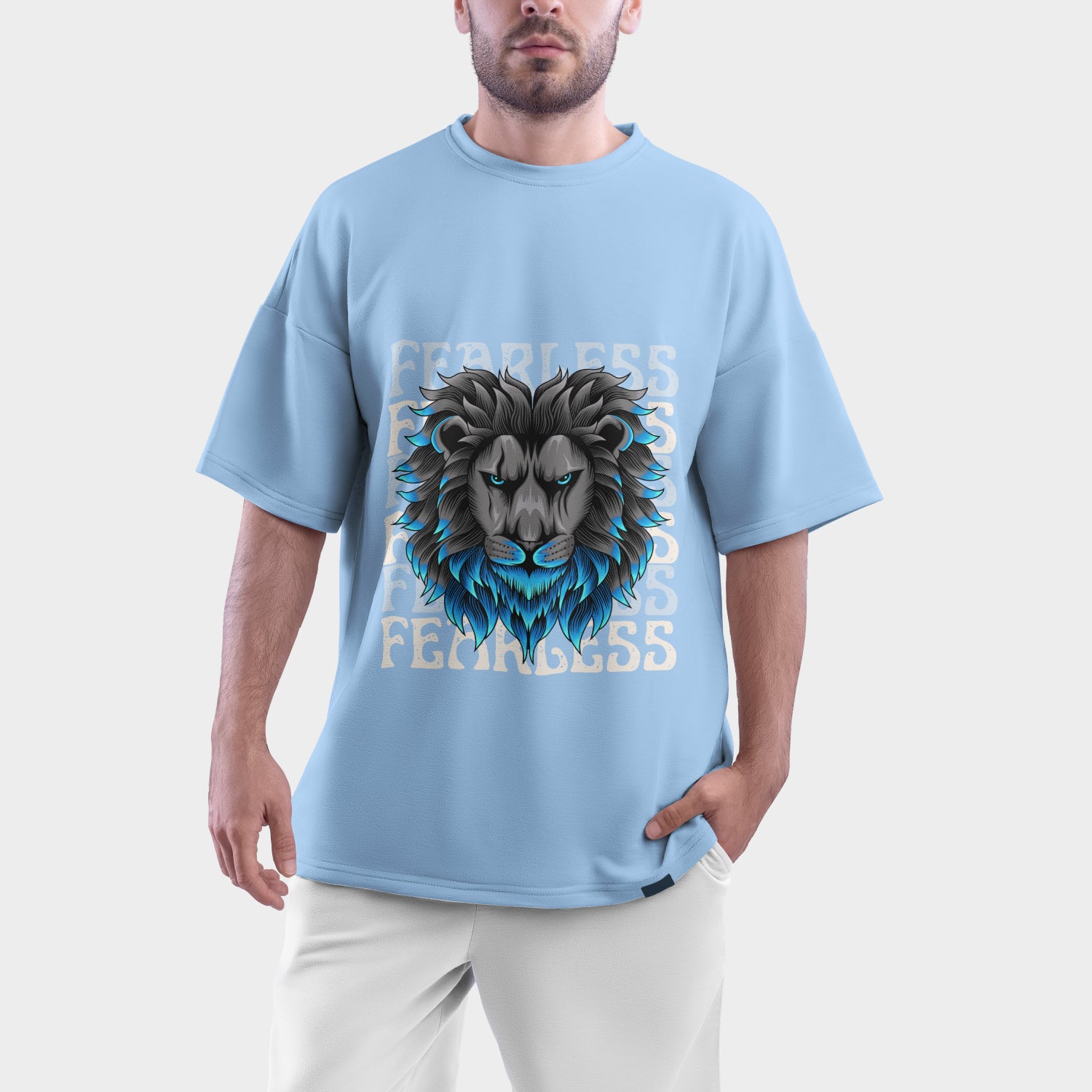FEARLESS Heavyweight Tee | Men's Oversized Graphic T-Shirt