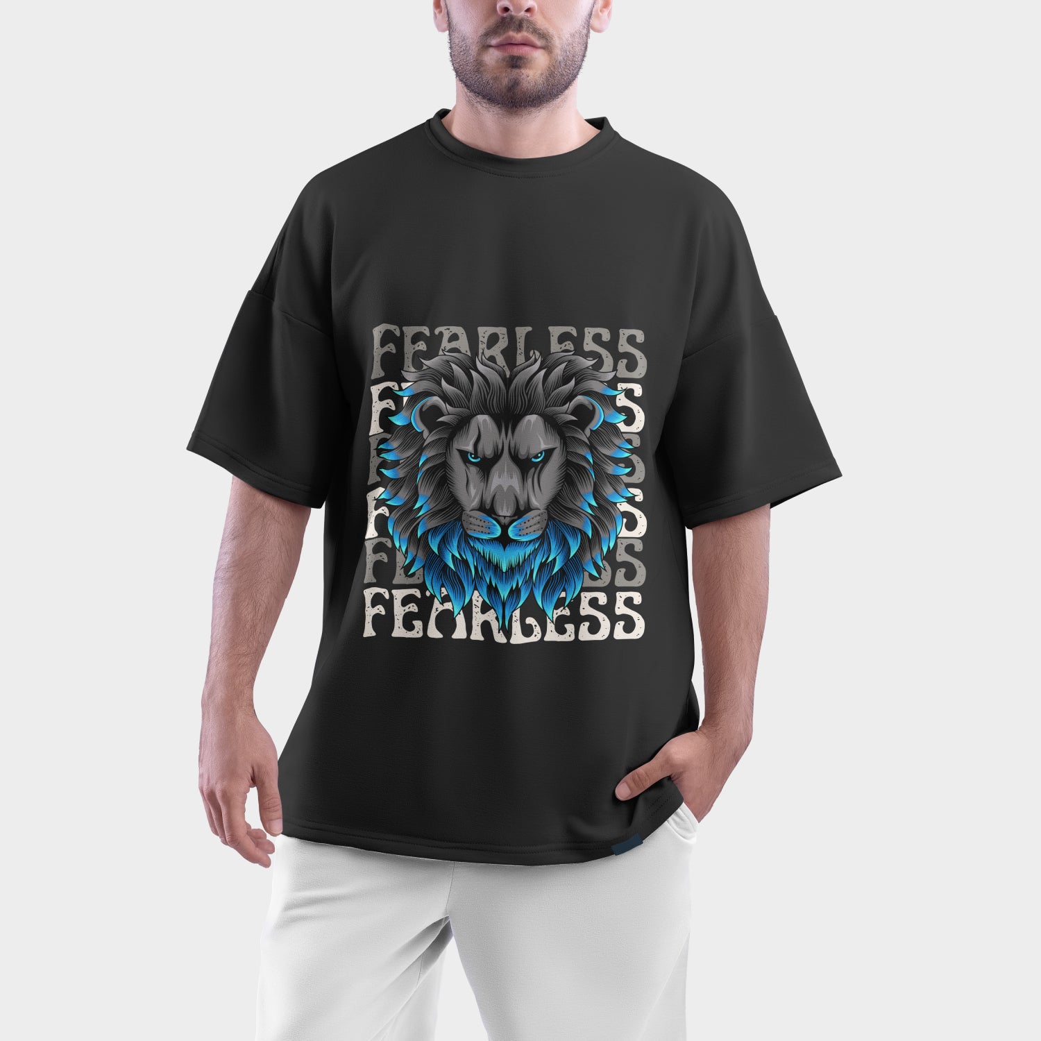 FEARLESS Heavyweight Tee | Men's Oversized Graphic T-Shirt