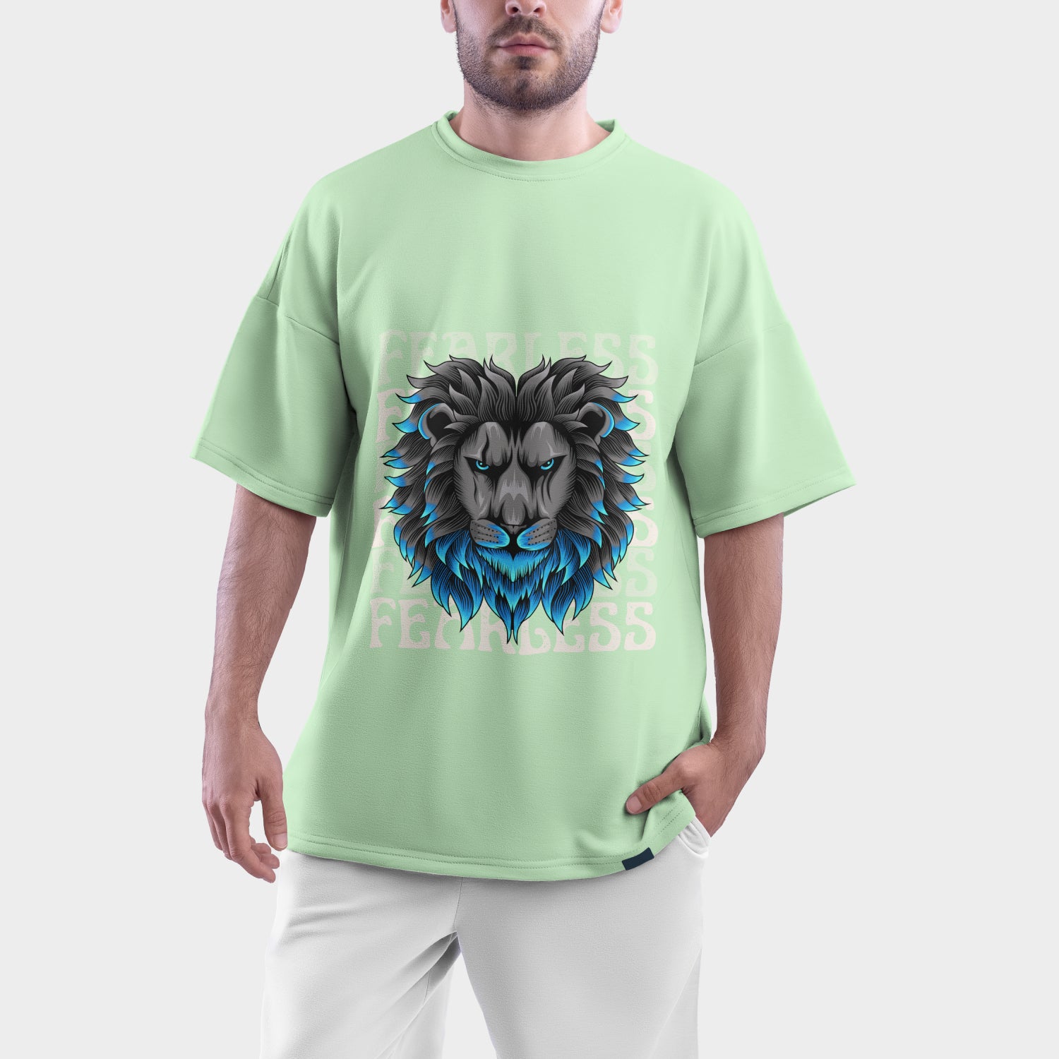FEARLESS Heavyweight Tee | Men's Oversized Graphic T-Shirt