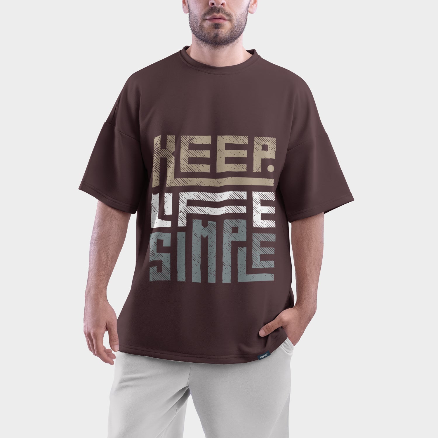 Keep Life Simple Tee | Men's Heavyweight Oversized T-Shirt