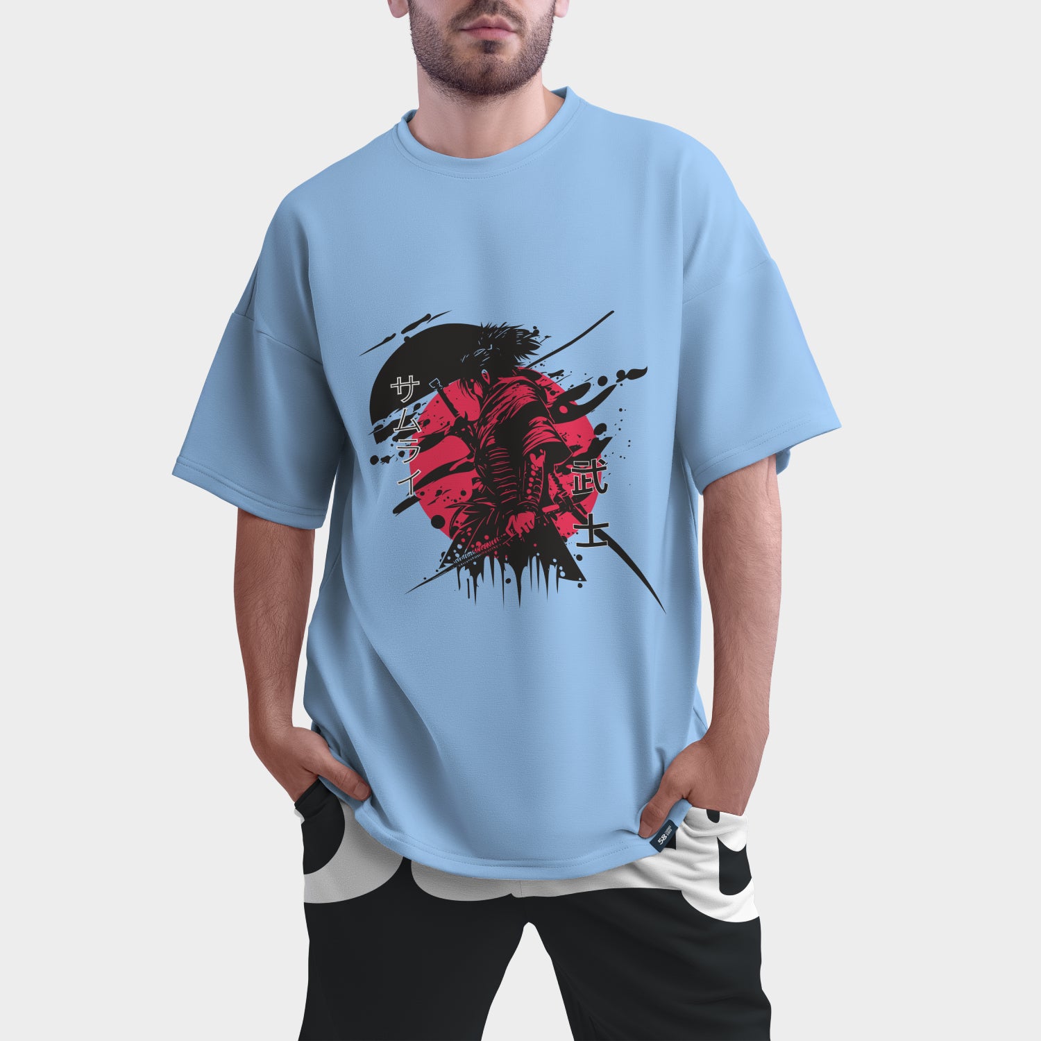 Shadow Ronin Oversized Tee | 280 GSM Heavyweight Graphic T-Shirt