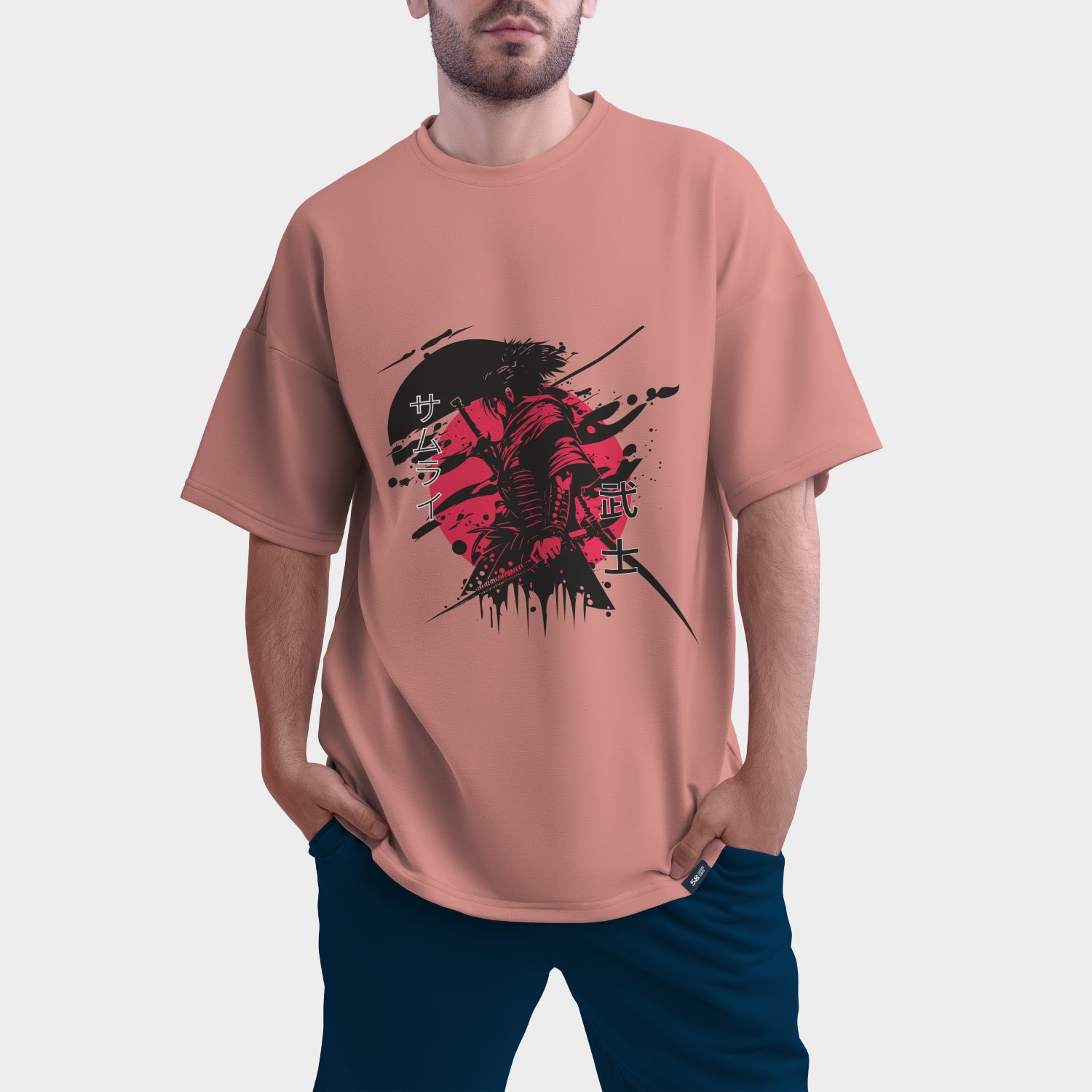 Shadow Ronin Oversized Tee | 280 GSM Heavyweight Graphic T-Shirt