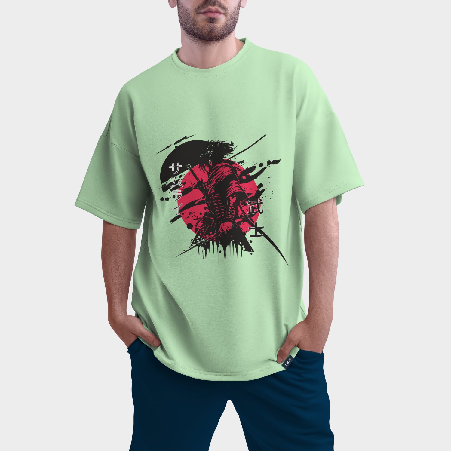 Shadow Ronin Oversized Tee | 280 GSM Heavyweight Graphic T-Shirt