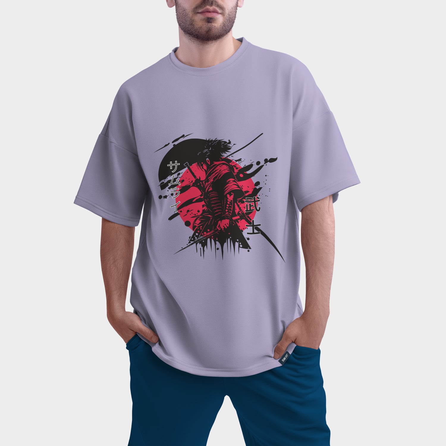 Shadow Ronin Oversized Tee | 280 GSM Heavyweight Graphic T-Shirt