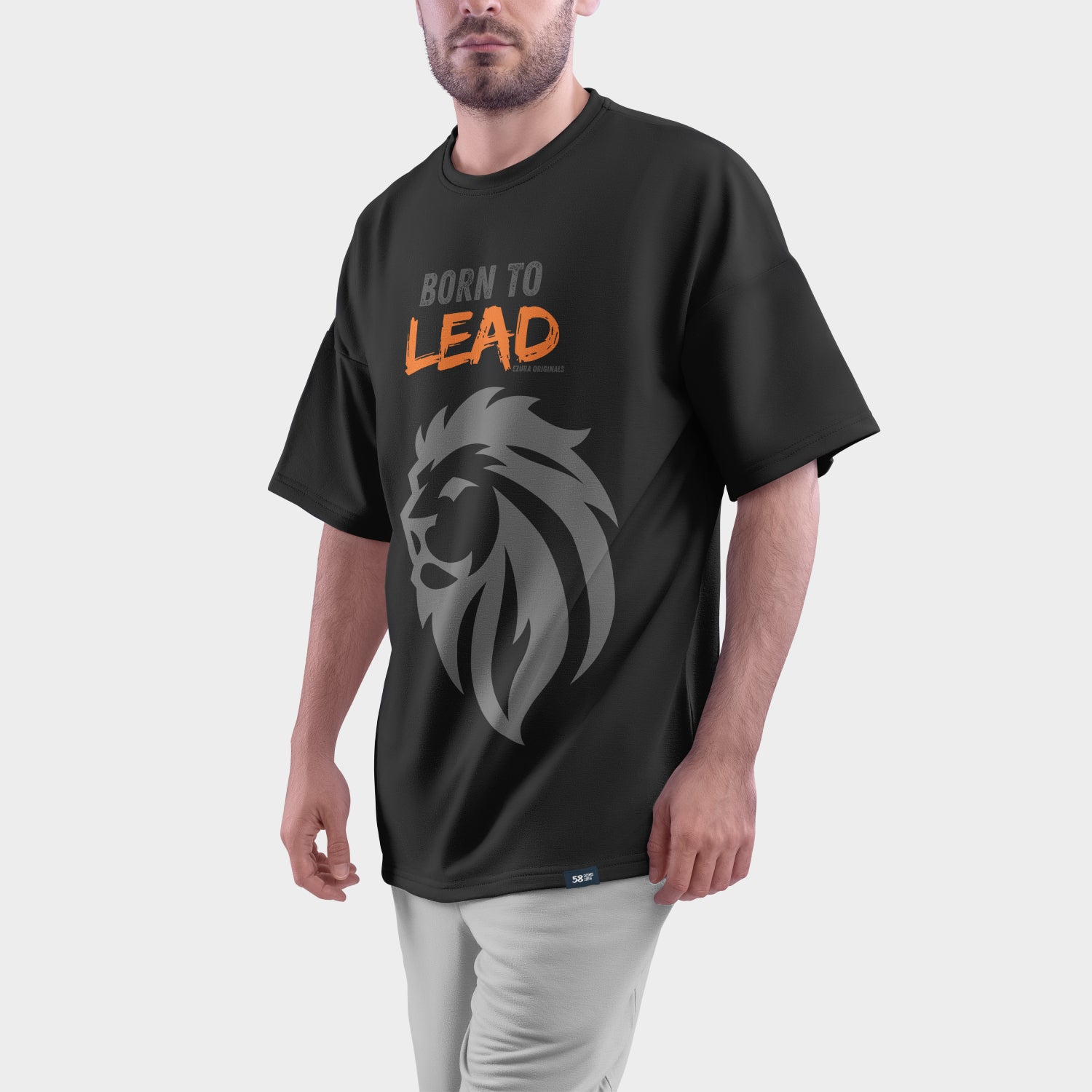 Born to Lead Leo Tee | Men's Oversized Graphic T-Shirt