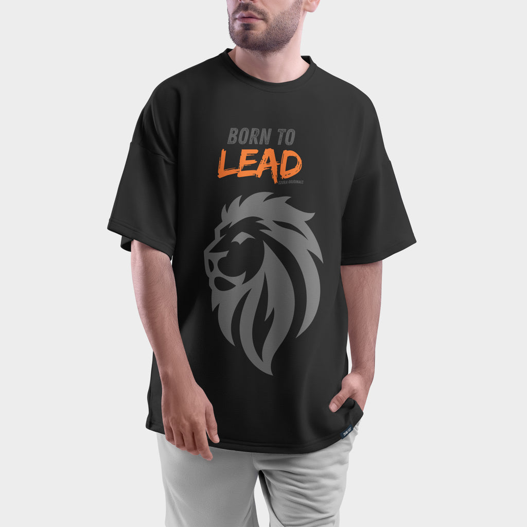 Born to Lead Leo Tee | Men's Oversized Graphic T-Shirt
